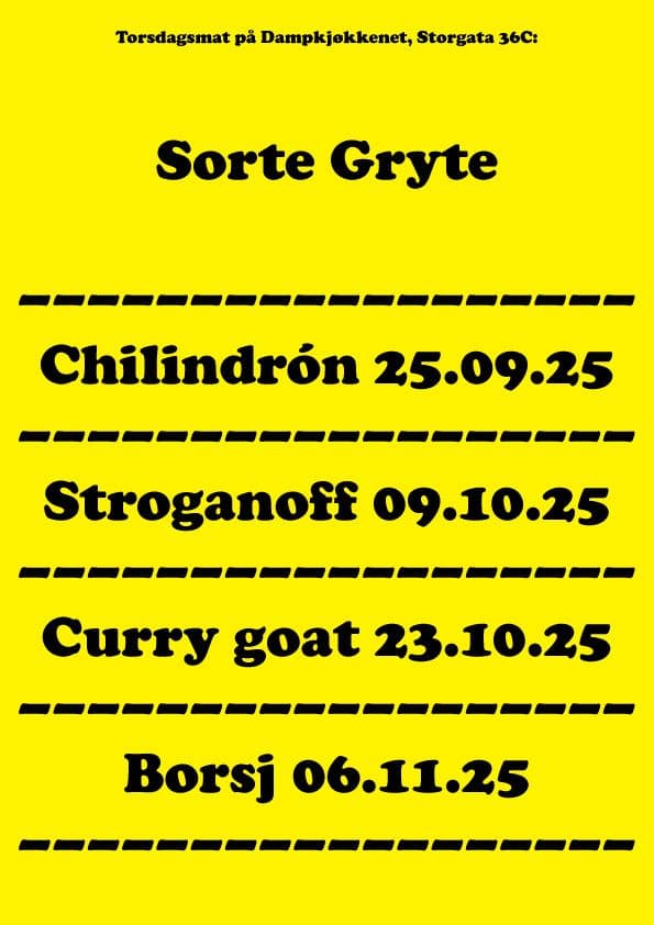 Sorte Gryte Chillandron