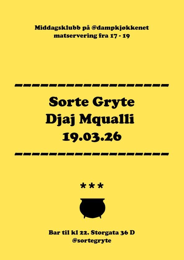 Sorte Gryte Djaj Mqualli