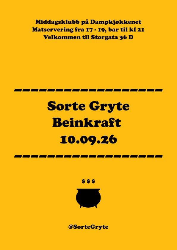 Sorte Gryte Beinkraft